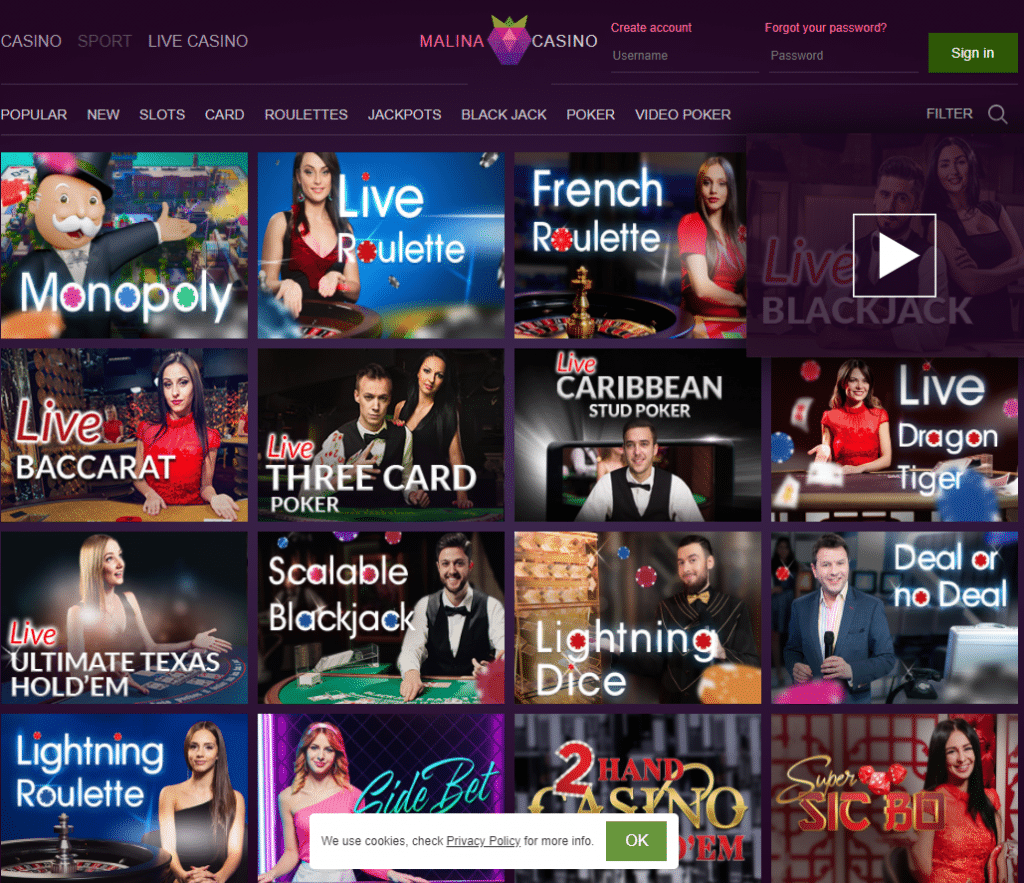 Testimonio del Casino Malina - Calificaciones de Profesionales y Jugadores 2026